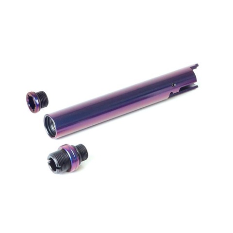 Laylax Zanshin 2 Way Fixed Non-Recoiling Outer Barrel for Hi-Capa Series GBB Airsoft Pistols (Color: Murasaki Purple)