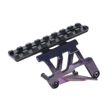 Laylax Aluminum Zanshin Scope Mount Base for Tokyo Marui Hi-Capa 5.1 & 4.3 Series GBB Pistols (Color: Murasaki Purple)