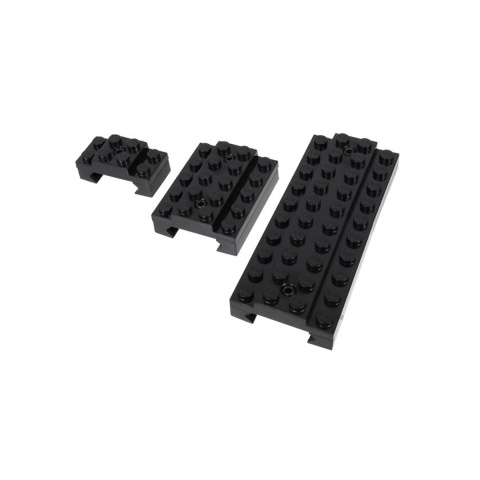 Laylax Block Picatinny Rail Cover Set (Color: Black)
