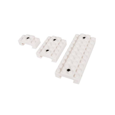 Laylax Block Picatinny Rail Cover Set (Color: White)