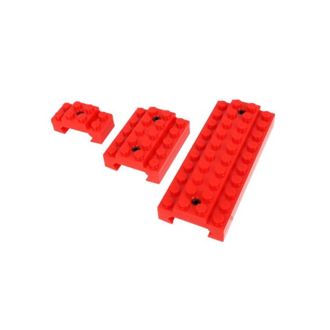 Laylax Block Picatinny Rail Cover Set (Color: Red)