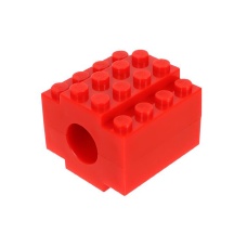 Laylax Block Series 14mm CCW Flash Hider (Color: Red)