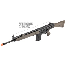 LCT LC-3A3 Full Size AEG Airsoft Rifle with Wide Handguard (Color: Black & OD Green)