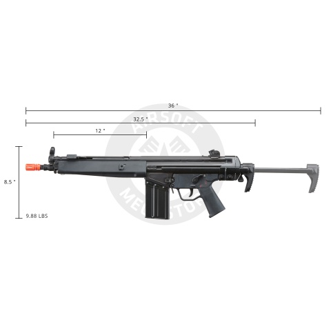 LCT Airsoft LC-3K AEG Rifle with Retractable Stock (EBB)