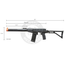 LCT Airsoft AS VAL Assault Rifle AEG with Galil Folding Stock (Black)