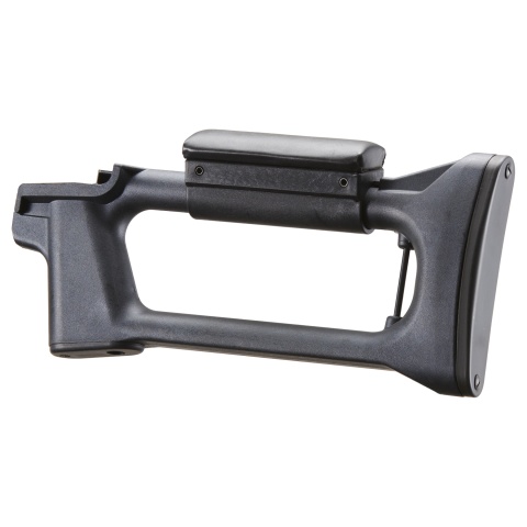 LCT Airsoft SVD Polymer Fixed Stock with Cheek Rest (Color: Black)