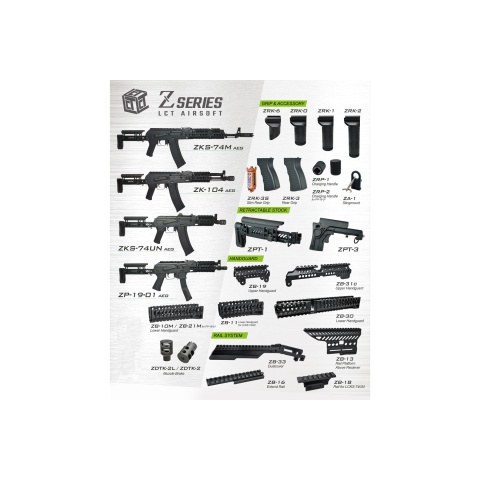 LCT Z-Series B-18 Rail Mount for AKS-74U - Black