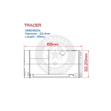 LCT Airsoft PUTNIK Suppressor With ACETECH Tracer Unit (24mm CCW)