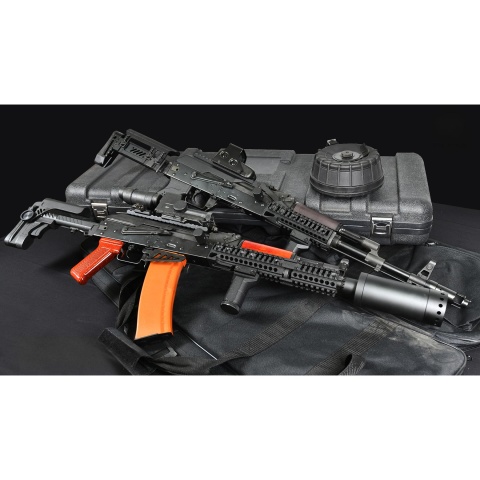 LCT ZKS-74M AK AEG Rifle w/ Folding Stock (Black)