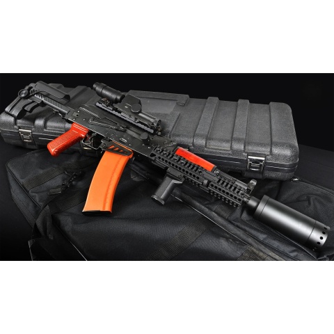 LCT ZKS-74M AK AEG Rifle w/ Folding Stock (Black)
