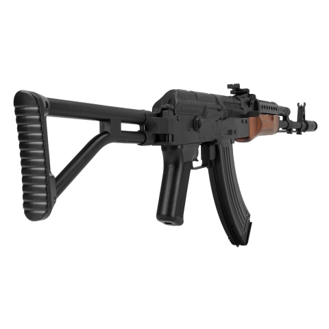 LCT Airsoft G-03 NV Full Metal AEG with Real Wood & Side Folding Stock (Black & Wood)