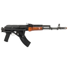 LCT Airsoft G-03 NV Full Metal AEG with Real Wood & Side Folding Stock (Black & Wood)