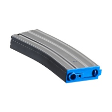 Lancer Tactical Metal Gen 2 300 Round High Capacity Airsoft Magazine for M4/M16 (Color: Black & Blue)