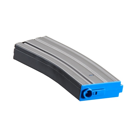 Lancer Tactical Metal Gen 2 120 Round Mid Capacity Airsoft Magazine for M4/M16 (Color: Black & Blue)