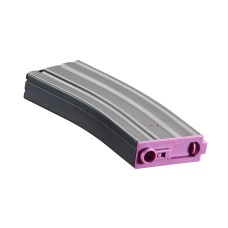 Lancer Tactical Metal Gen 2 300 Round High Capacity Airsoft Magazine for M4/M16 (Color: Black & Purple)
