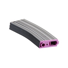 Lancer Tactical Metal Gen 2 300 Round High Capacity Airsoft Magazine for M4/M16 (Color: Black & Purple)