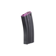 Lancer Tactical Metal Gen 2 120 Round Mid Capacity Airsoft Magazine for M4/M16 (Color: Black & Purple)