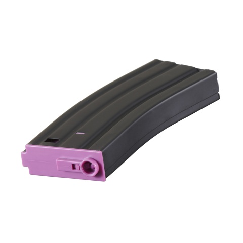 Lancer Tactical Metal Gen 2 120 Round Mid Capacity Airsoft Magazine for M4/M16 (Color: Black & Purple)