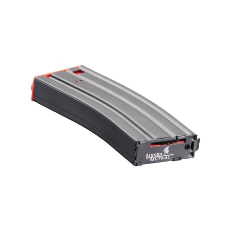 Lancer Tactical Metal Gen 2 300 Round High Capacity Airsoft Magazine for M4/M16 (Color: Black & Red)