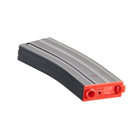 Lancer Tactical Metal Gen 2 300 Round High Capacity Airsoft Magazine for M4/M16 (Color: Black & Red)