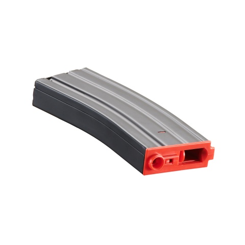Lancer Tactical Metal Gen 2 300 Round High Capacity Airsoft Magazine for M4/M16 (Color: Black & Red)