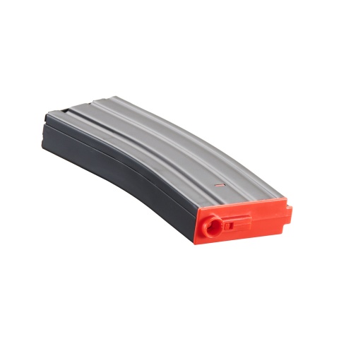 Lancer Tactical Metal Gen 2 120 Round Mid Capacity Airsoft Magazine for M4/M16 (Color: Black & Red)