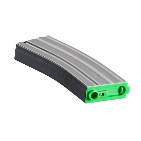 Lancer Tactical Metal Gen 2 300 Round High Capacity Airsoft Magazine for M4/M16 (Color: Black & Green)