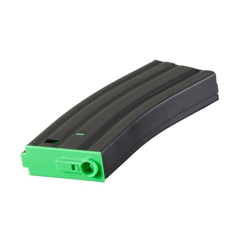 Lancer Tactical Metal Gen 2 120 Round Mid Capacity Airsoft Magazine for M4/M16 (Color: Black & Green)