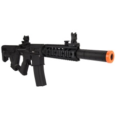 Lancer Tactical LT-15BBL-G2 Gen 2 AEG Rifle with Alpha Stock and Mock Suppressor (Black)