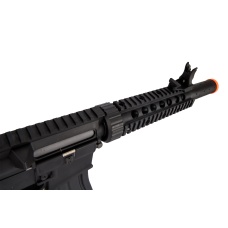 Lancer Tactical LT-15BBL-G2 Gen 2 AEG Rifle with Alpha Stock and Mock Suppressor (Black)