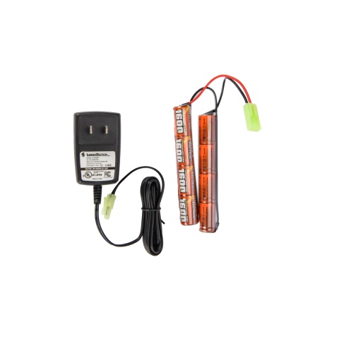 Lancer Tactical LT-15BBL-G2 Gen 2 AEG Rifle with Alpha Stock and Mock Suppressor (Black)