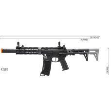 Lancer Tactical Gen 3 PDW M4 Carbine with Mock Suppressor (Color: Black)