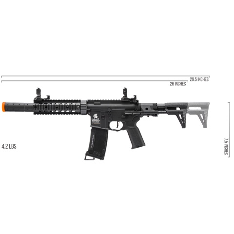 Lancer Tactical Gen 3 PDW M4 Carbine with Mock Suppressor (Color: Black)