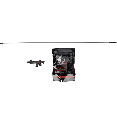 Lancer Tactical LT-15CBAL-G2 SD Gen 2 Nylon Polymer AEG Airsoft Rifle with Mock Suppressor  (Black)
