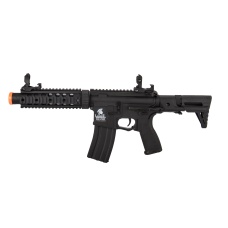 Lancer Tactical LT-15SBDL-G2 Gen 2 AEG Rifle w/ PDW Stock and Mock Suppressor (Color: Black)
