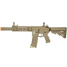Lancer Tactical Gen 3 M4 Carbine SD AEG Airsoft Rifle with Mock Suppressor (Color: Tan)