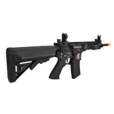 Lancer Tactical LT-19 M4 Carbine ProLine Airsoft AEG [High FPS] (Black w/ Wolfpack Laser Engraving)