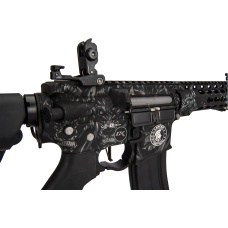 Lancer Tactical LT-19 M4 Carbine ProLine Airsoft AEG [High FPS] (Black w/ Wolfpack Laser Engraving)