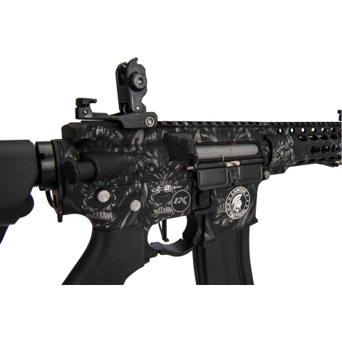 Lancer Tactical LT-19 M4 Carbine ProLine Airsoft AEG [High FPS] (Black w/ Wolfpack Laser Engraving)