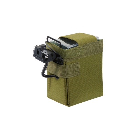 Lancer Tactical Full Metal M240W Airsoft AEG Squad Automatic Machine Gun with Box Magazine (Color: Black & Wood)