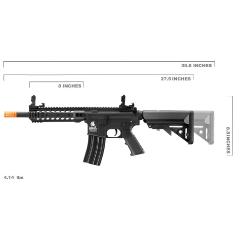 Lancer Tactical Gen 2 CQB M4 AEG Rifle Core Series - Black  (GUN ONLY)