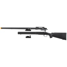 Lancer Tactical M24 High FPS Bolt Action Airsoft Sniper Rifle (Color: Black)