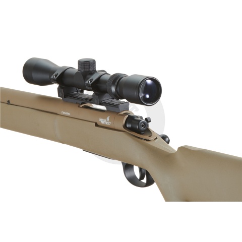 Lancer Tactical High FPS M24 Bolt Action Spring Powered Sniper Rifle w/ Scope  (Color: Tan)