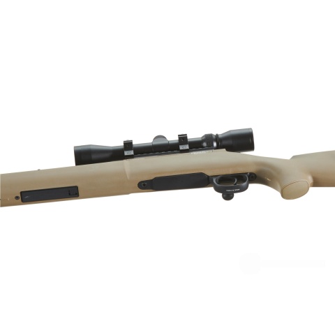 Lancer Tactical Airsoft M24 Bolt Action Sniper Rifle w/ Scope (Color: Dark Earth)