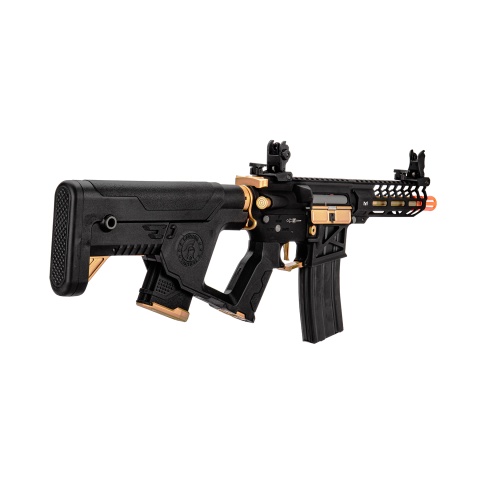 Lancer Tactical Enforcer Needletail Skeleton M4 AEG Rifle with Alpha Stock (Color: Black & Gold)