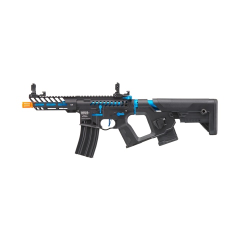 Lancer Tactical Low FPS Enforcer Needletail Skeleton M4 Airsoft Rifle (Color: Black & Navy Blue)