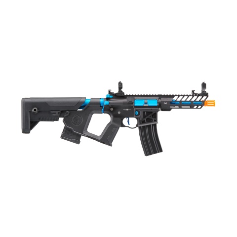 Lancer Tactical Low FPS Enforcer Needletail Skeleton M4 Airsoft Rifle (Color: Black & Navy Blue)