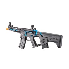 Lancer Tactical Low FPS Enforcer Needletail Skeleton M4 Airsoft Rifle (Color: Black & Navy Blue)