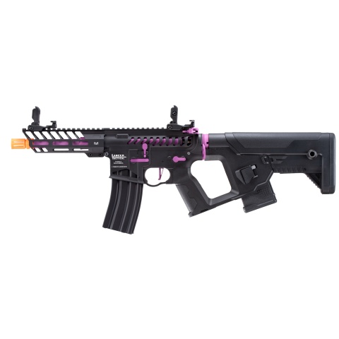 Lancer Tactical Low FPS Enforcer Needletail Skeleton M4 AEG Rifle with Alpha Stock (Color: Black & Purple)