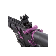 Lancer Tactical Low FPS Enforcer Needletail Skeleton M4 AEG Rifle with Alpha Stock (Color: Black & Purple)